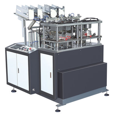 उच्च दक्षता डिस्पोजेबल पेपर खाद्य कंटेनर बनाने की मशीन 220V 50 हर्ट्ज